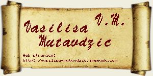 Vasilisa Mutavdžić vizit kartica